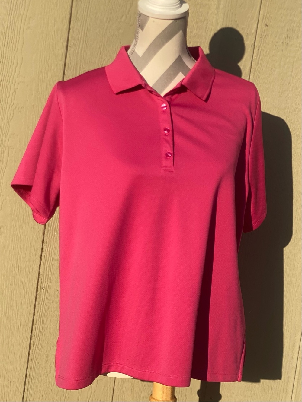 Callaway Women’s 1X Short-Sleeve Pink Polo